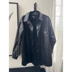 Missguided Coated Oversized Jacket